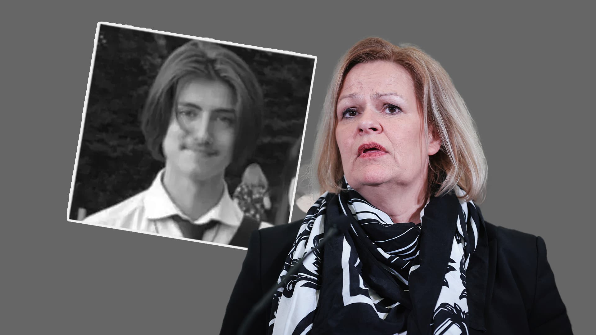 Faeser: Grund für Philippos' Tod ist „nicht gelungene soziale Integration“ des Täters