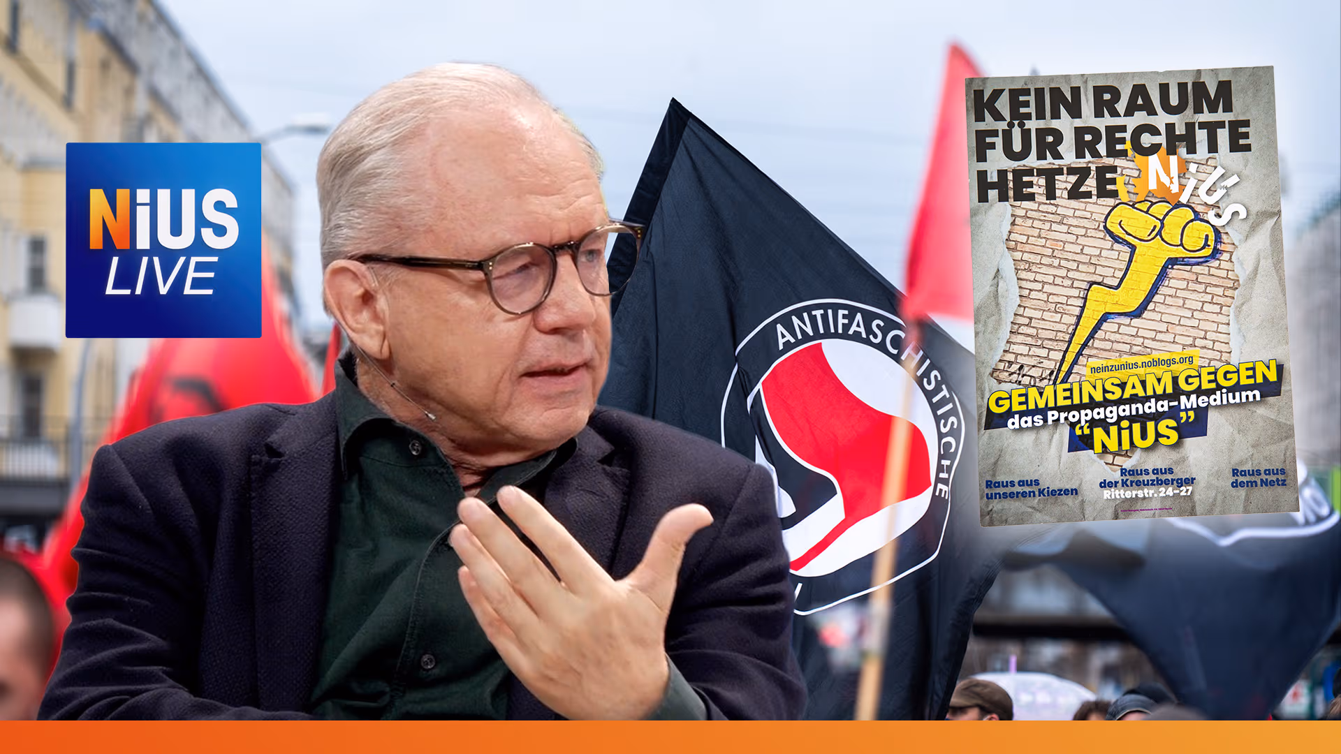 Wolfgang Herles über Antifa-Drohungen gegen NIUS: „Das Schlimme ist, dass viele dieser Organisationen Steuergelder bekommen“
