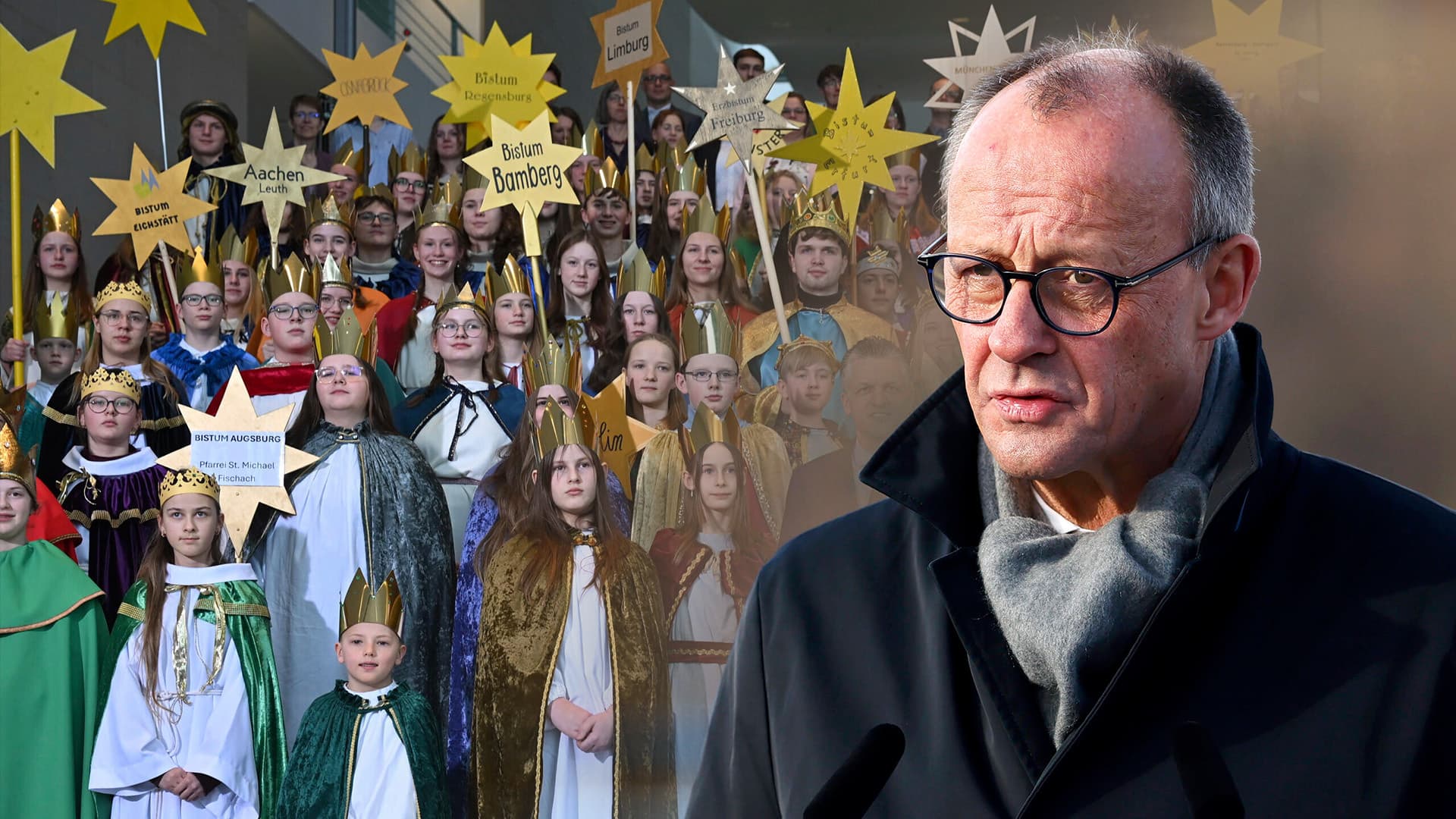 Wegen Ukraine: Bundeskanzler Merz versetzt die Sternsinger