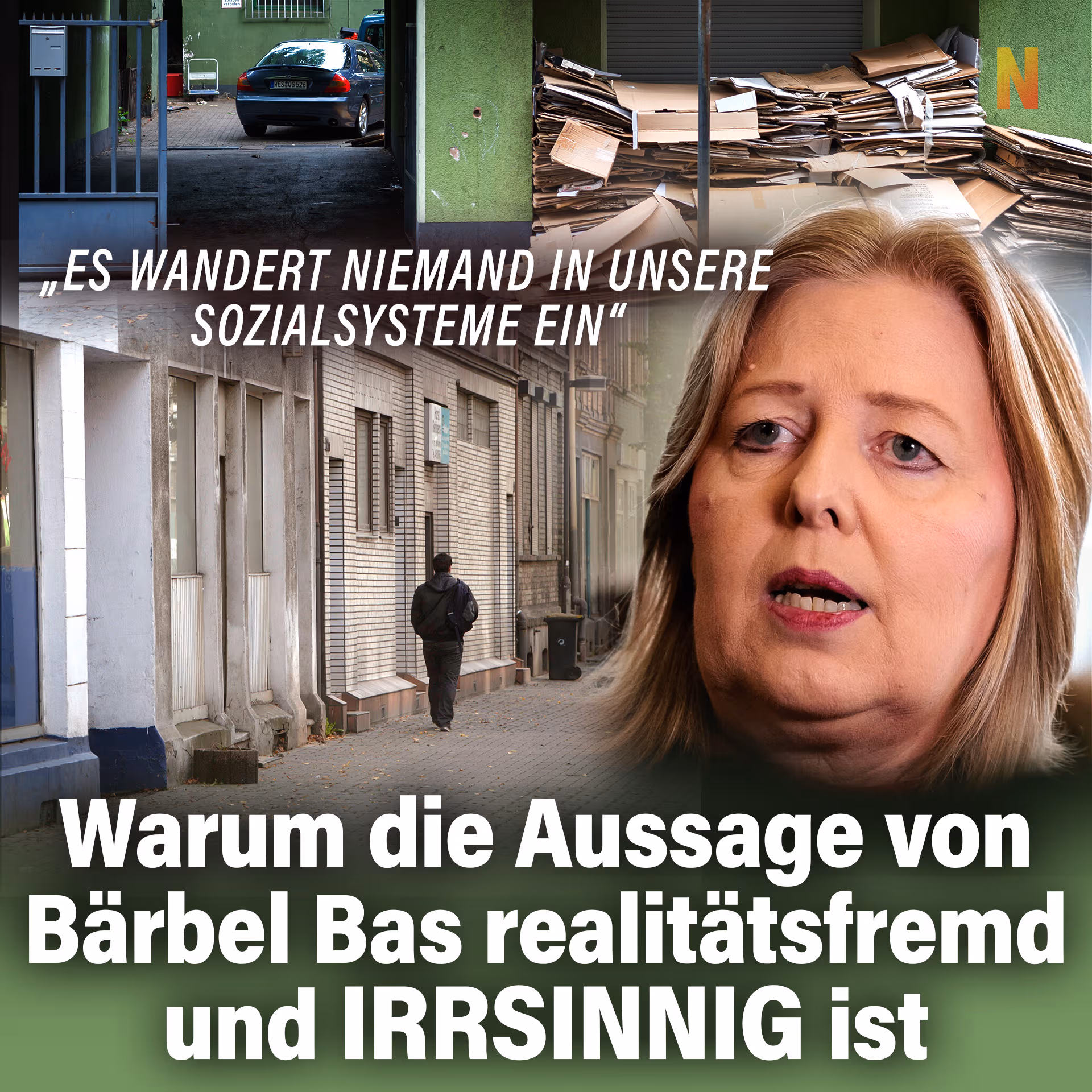 „Es wandert niemand in unsere Sozialsysteme ein“: Warum die Aussage von Bärbel Bas realitätsfremd und irrsinnig ist