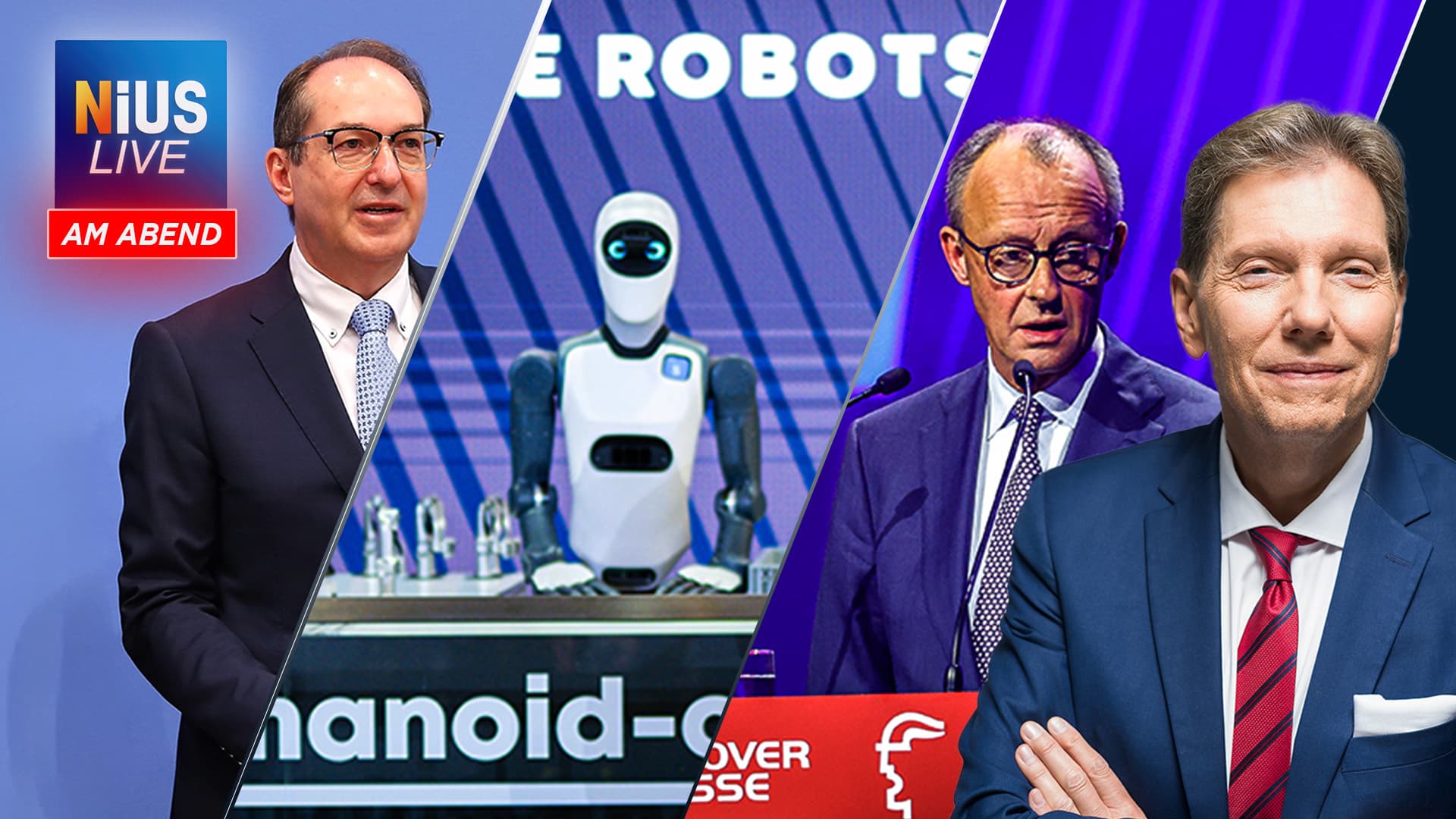 Am Montag bei NIUS Live am Abend: Unternehmer bescheinigen Merz Unfähigkeit