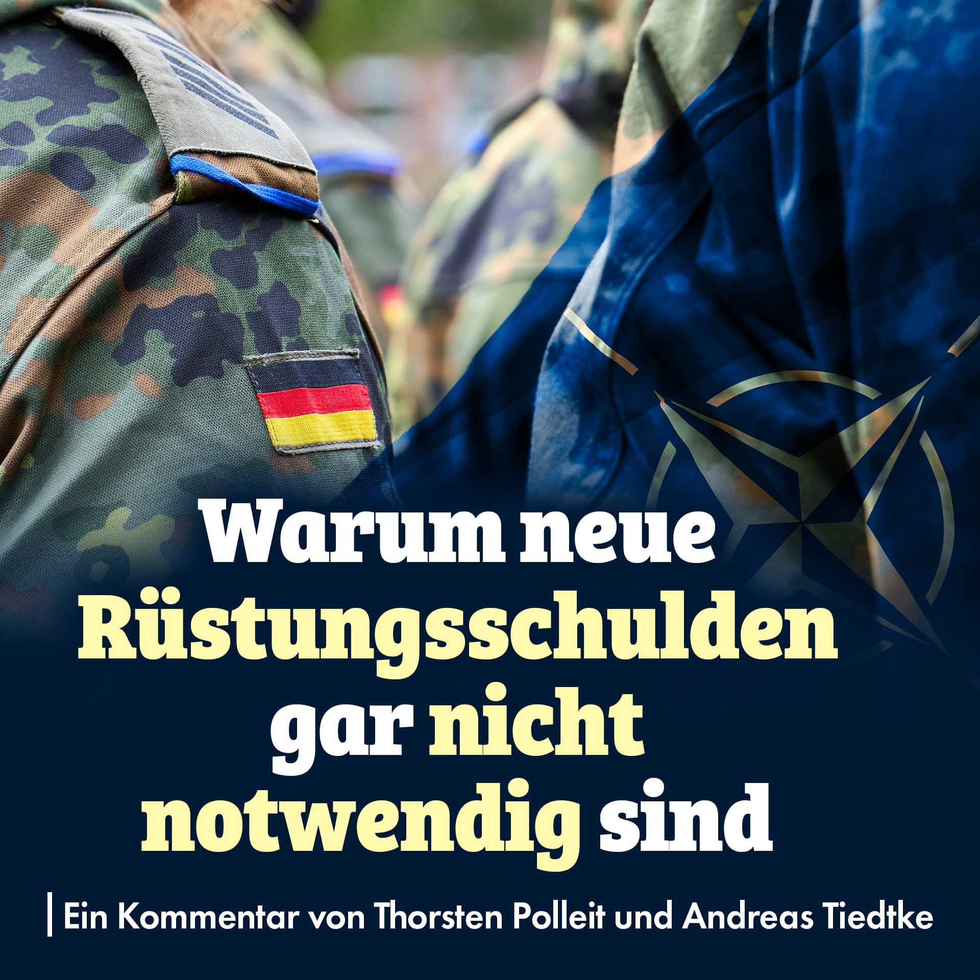 Warum neue Rüstungsschulden gar nicht notwendig sind