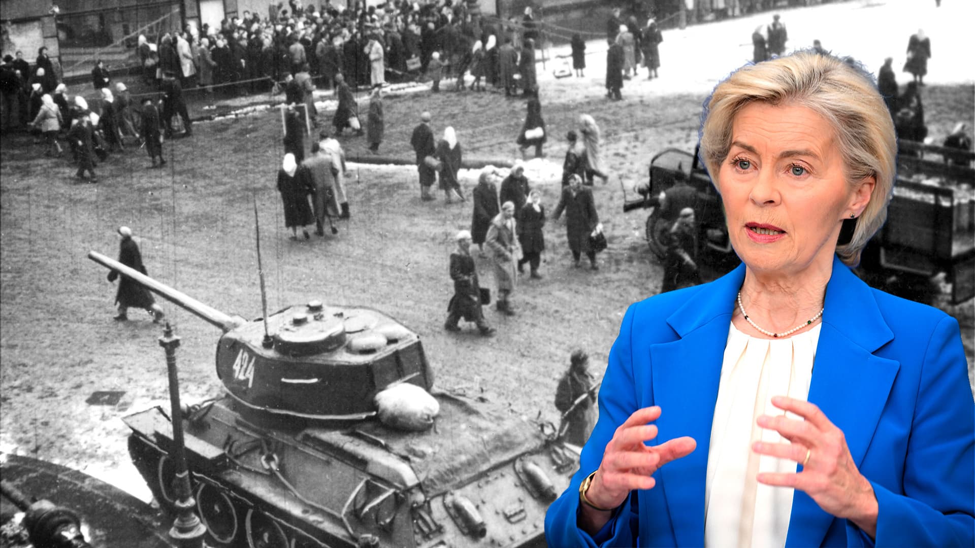 Historischer Irrsinn! Ursula von der Leyen vergleicht blutigen Ungarnaufstand von 1956 mit den aktuellen Wahlen