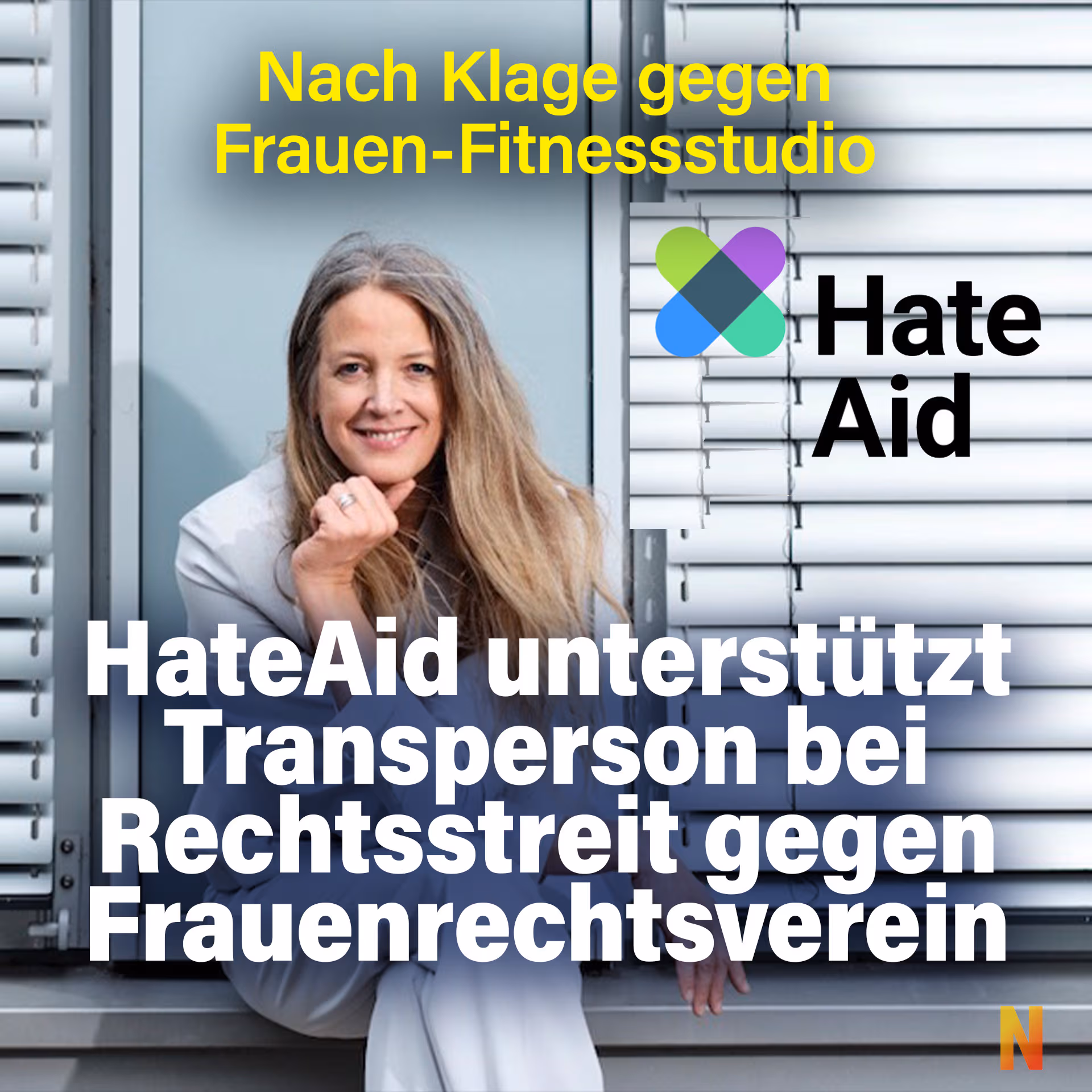 Nach Klage gegen Frauen-Fitnessstudio: Hateaid unterstützt Transperson bei Rechtsstreit gegen Frauenrechtsverein