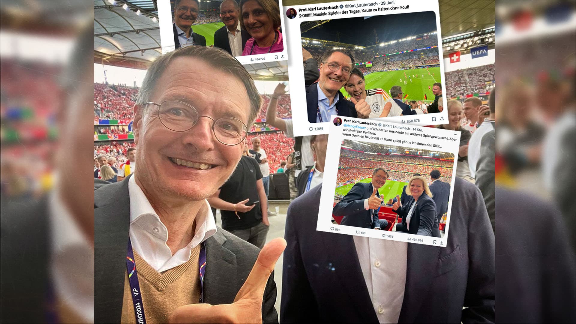 Lauterbach: Der Sozi von der VIP-Tribüne
