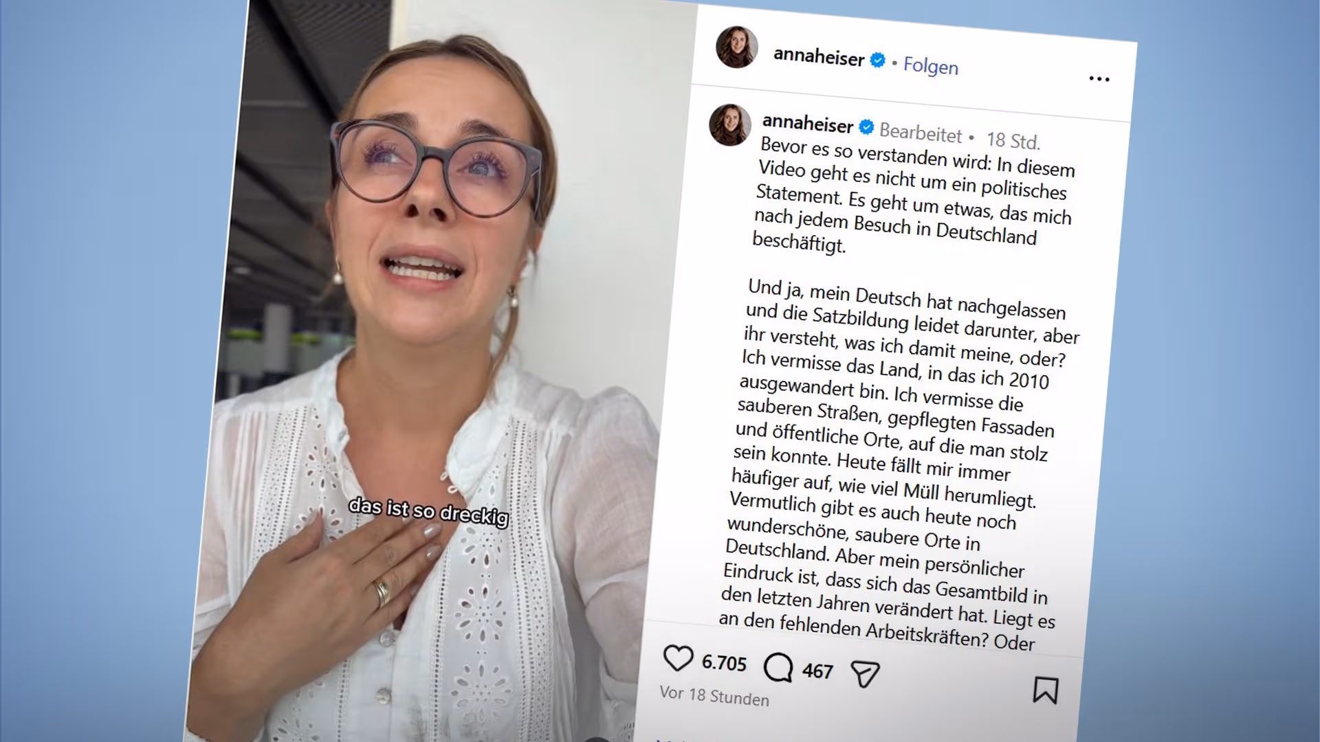 RTL-Star Anna Heiser geschockt von Deutschland: „Warum ist das hier so dreckig?“