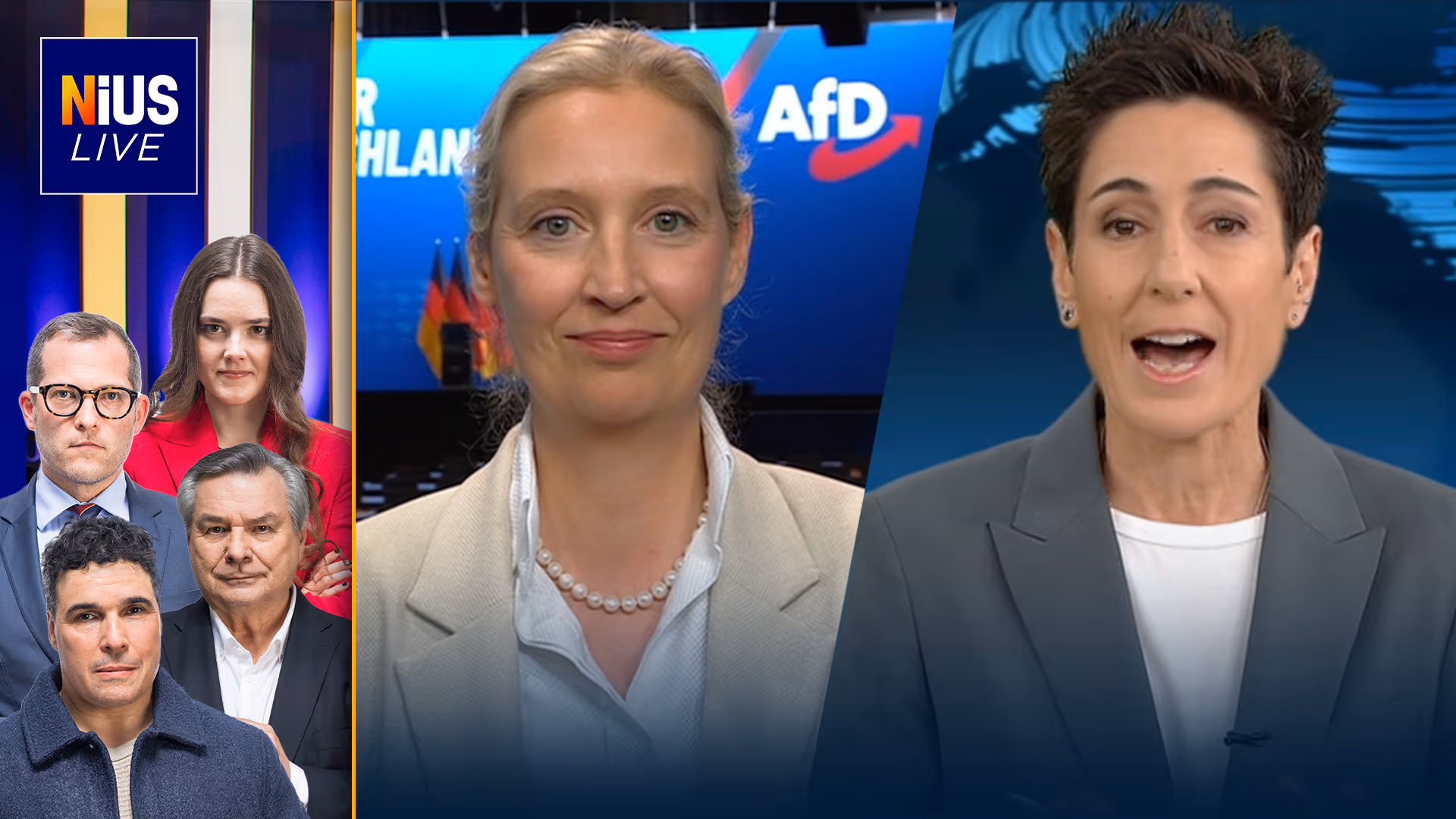 Ab 6 Uhr bei NIUS Live: Weidel vs. Hayali – die Eskalation!