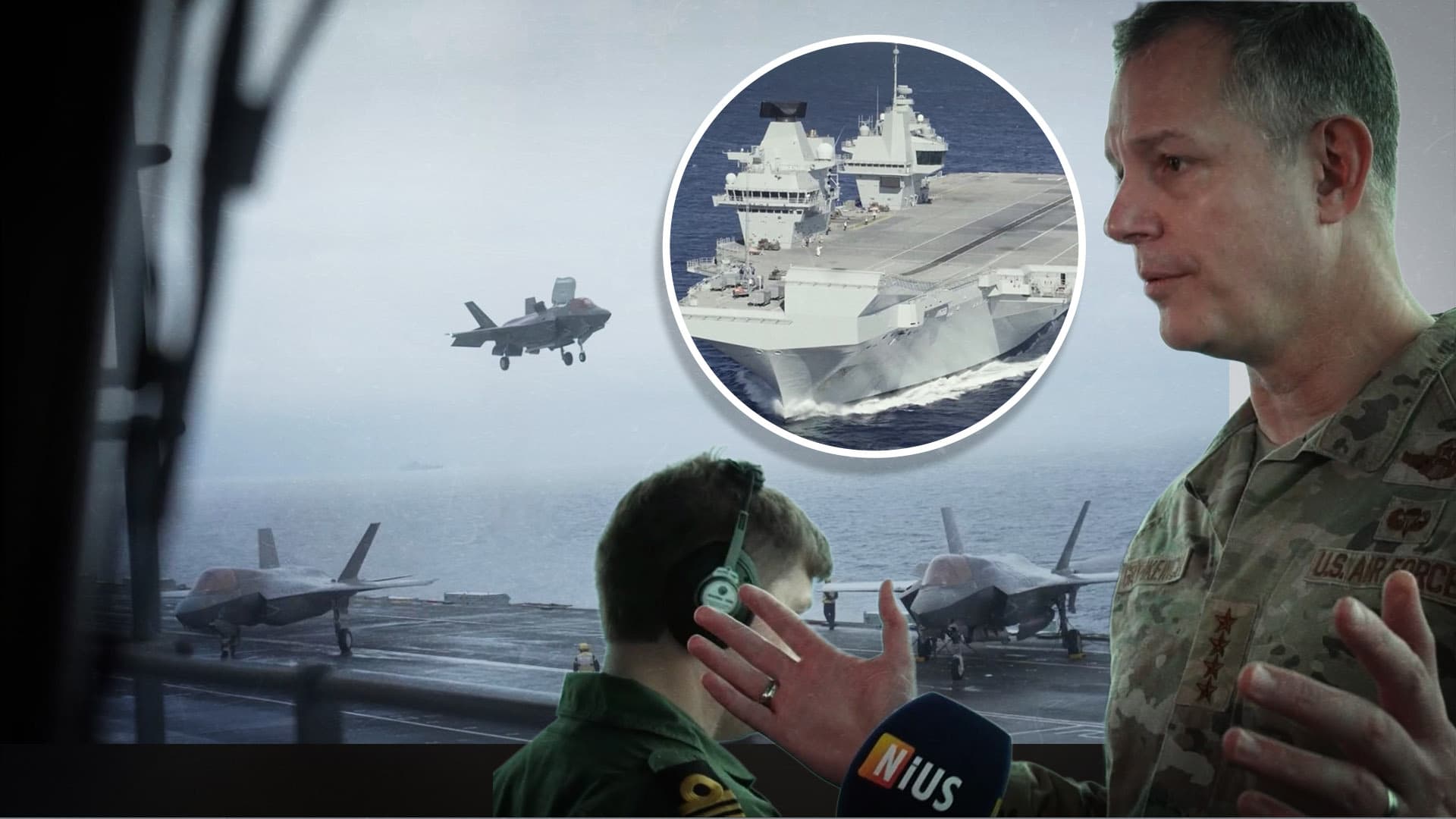 NIUS an Bord der HMS Prince of Wales: Hier üben die F35-Tarnkappenjäger für den Ernstfall