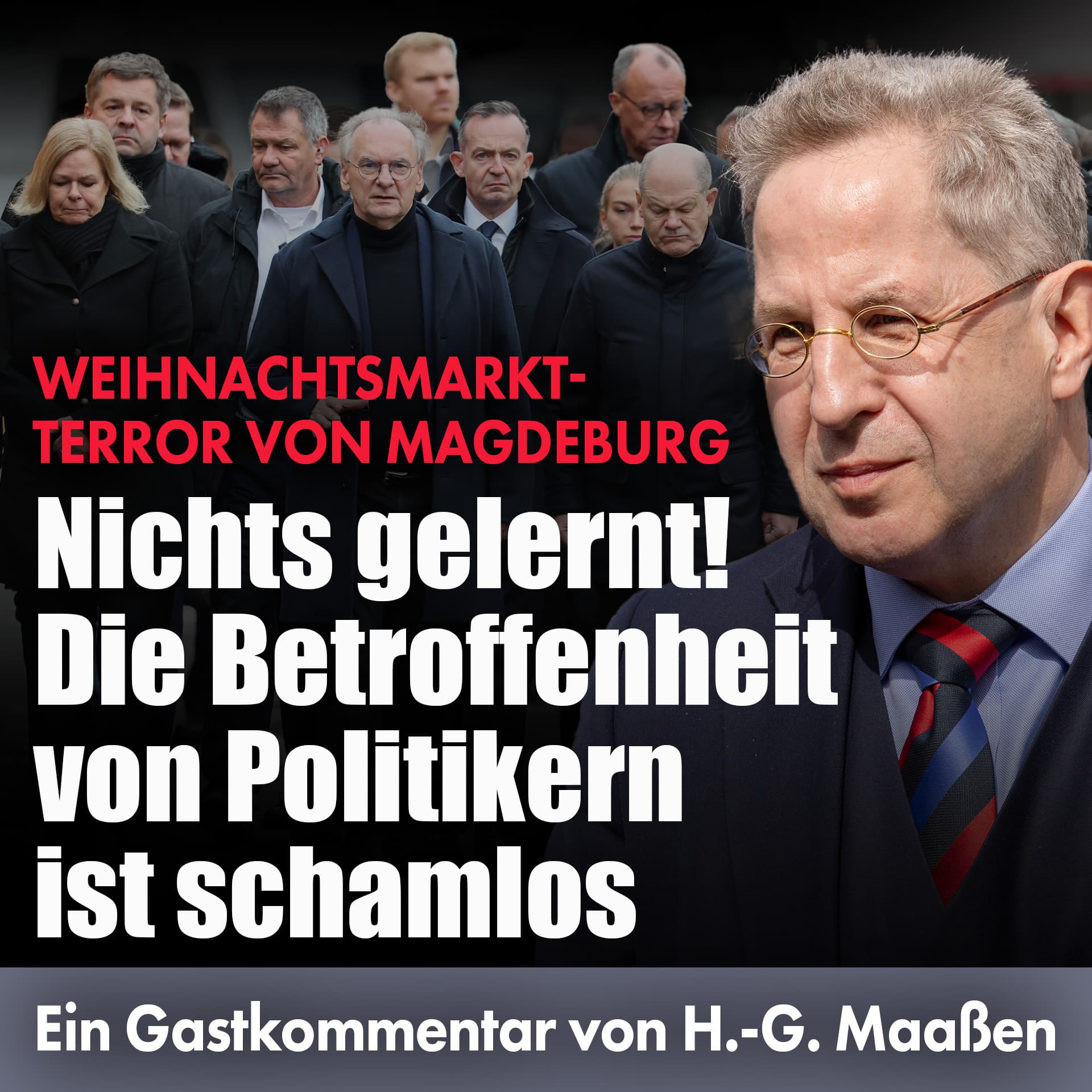 Terror von Magdeburg: Nichts gelernt! Die Betroffenheit von Politikern ist schamlos