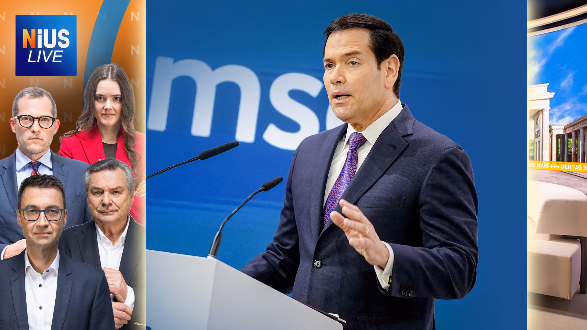 Jetzt NIUS Live: Rubio warnt vor „Klima-Sekte, Massenmigration, Deindustrialisierung“
