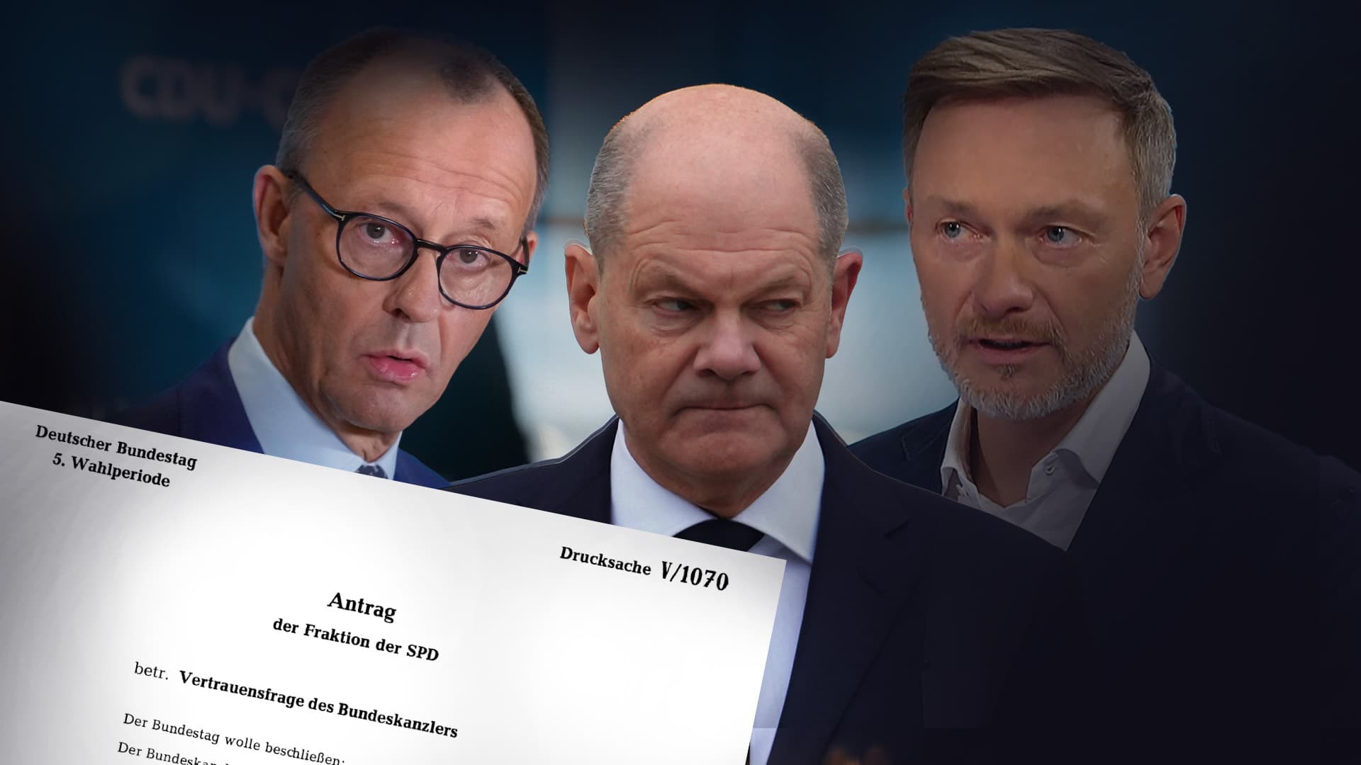 So wie die SPD 1966: Warum fordern Union und FDP Scholz nicht zur Vertrauensfrage auf?